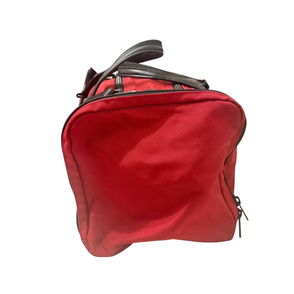 Victorinox Duffel Bag Unisex Large Red Good Ballistic Nylon‎ Leather Trim Travel